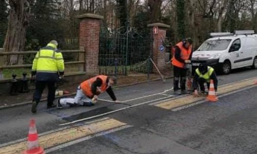 Création d’un passage piéton sécurisé