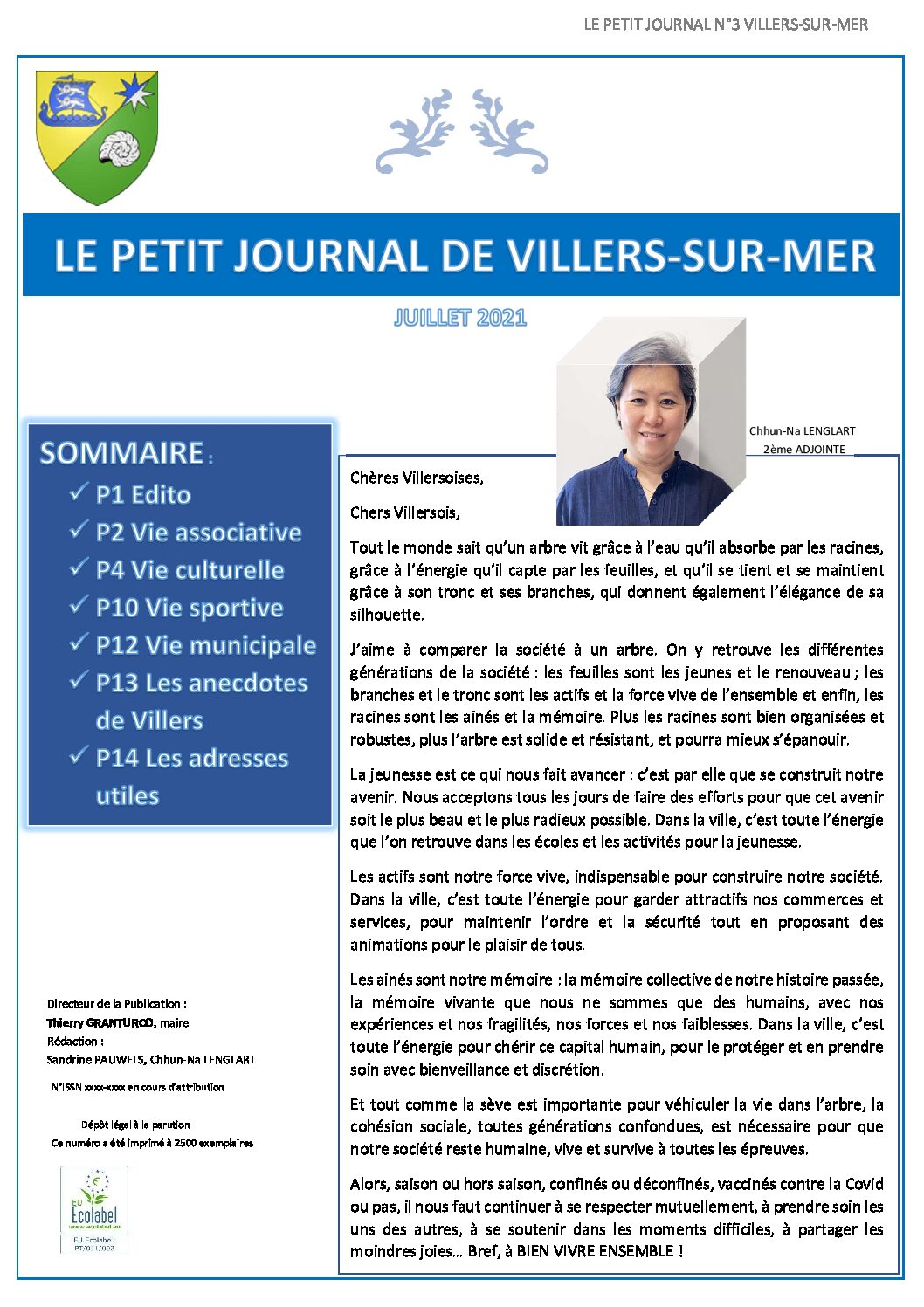 Le petit journal de Villers du mois de juillet