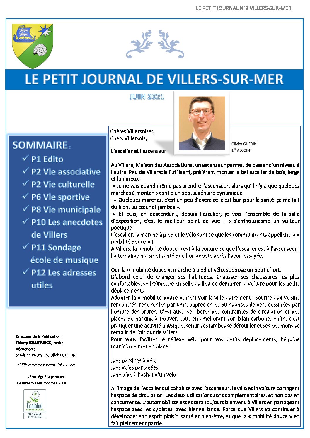 Le Petit Journal de Villers du mois de juin