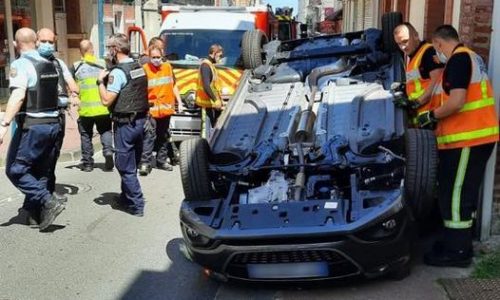COMMUNICATION DE LA MAIRIE : accident spectaculaire mais sans gravité rue Foch