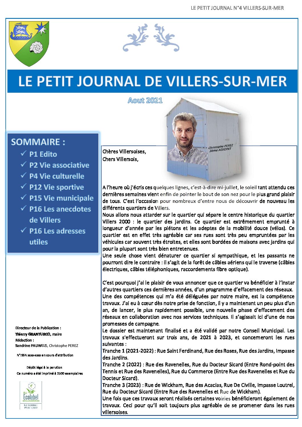 Le petit journal de Villers du mois d’Août