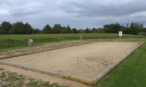 LA MAIRIE A VOTRE SERVICE : les travaux des terrains de pétanque situés au marais sont terminés