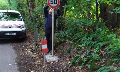 SÉCURITÉ : rappel de la limitation de vitesse chemin de Saint Vaast