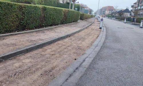 VILLERS 2000 : les travaux de réfection de trottoirs de l’Avenue des Gabions ont débuté comme prévu