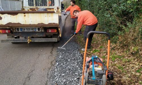 TRAVAUX : quelques interventions de notre service voirie. Nous sommes à votre écoute