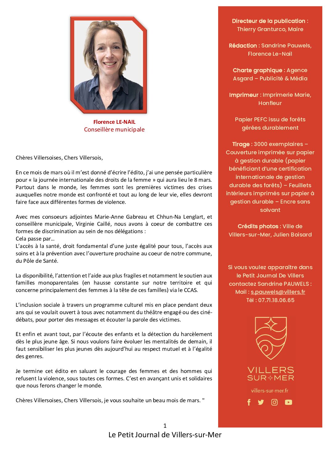 Le Petit Journal De Villers N°35 Mars 2024