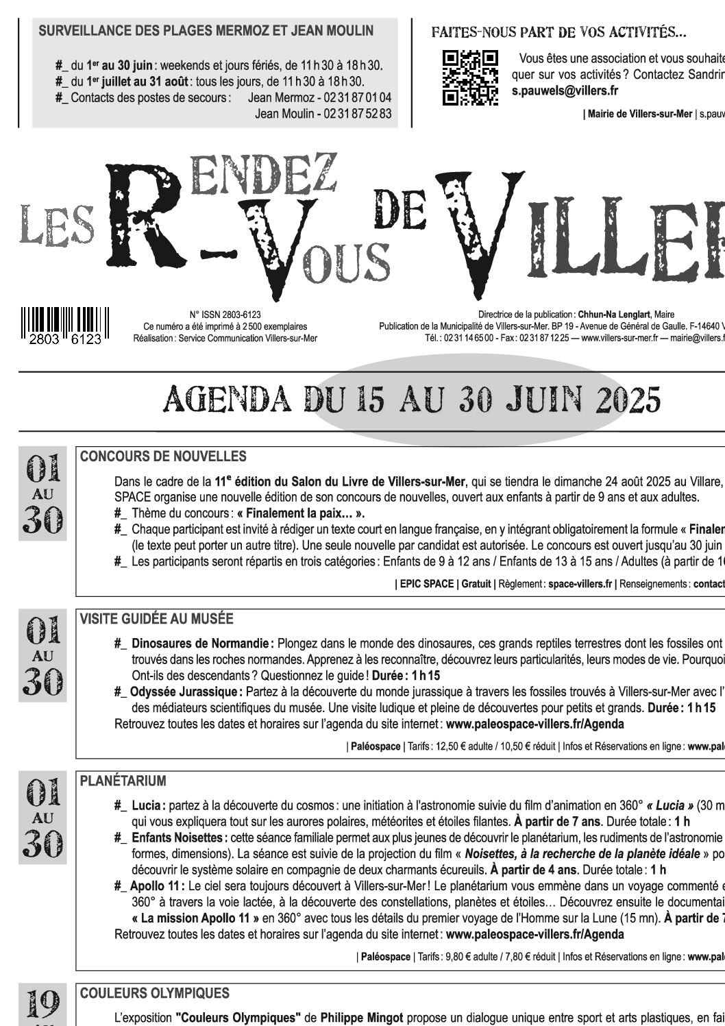 Les Rendez-Vous de Villers N°6 du 15 au 30 Juin