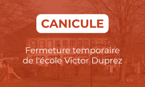 Information importante | Fermeture temporaire de l&rsquo; École Victor Duprez de Villers-sur-mer